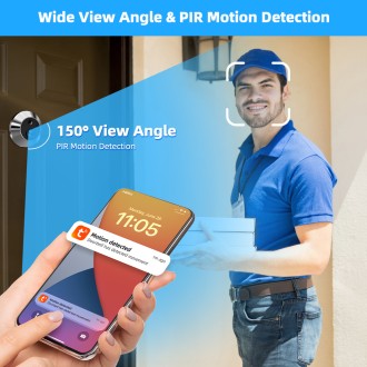 Digital Door Viewer with Wi-Fi Camera and 4.3" HD Display PD10-B