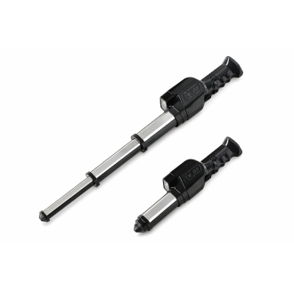 Telescopic Electric Stun Gun with Siren and LED Flashlight