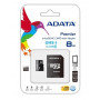 8GB Micro SD memory card ADATA + SD adapter, Class 10