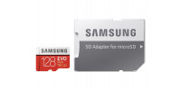 128 GB Micro SD memory card Samsung + SD adapter, Class 10